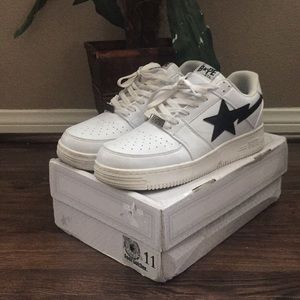 White / black bapesta